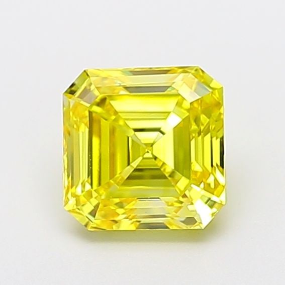 Loose Diamond - ASSCHER 1.7ct Fancy Vivid Yellow VVS2: Loose Diamond - ASSCHER 1.7ct Fancy Vivid Yellow VVS2 Source: This is a real non-mined Diamond that has been grown in a lab Shape: ASSCHER Carats: 1.7 Color: Fancy Vivid Yellow Certification: NONE Vid