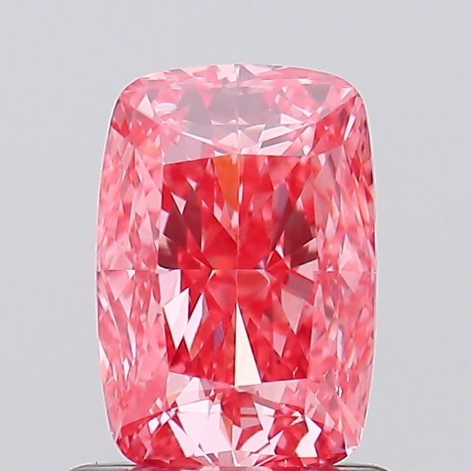 Loose Diamond - CUSHION MODIFIED 1.02ct Fancy Vivid Pink VS2: Loose Diamond - CUSHION MODIFIED 1.02ct Fancy Vivid Pink VS2 Source: This is a real non-mined Diamond that has been grown in a lab Shape: CUSHION MODIFIED Carats: 1.02 Color: Fancy Vivid Pink Certific