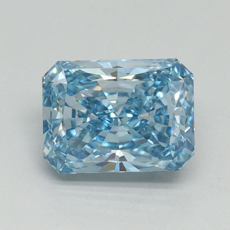 Loose Diamond - RADIANT 1.76ct Fancy Vivid Blue VS1: Loose Diamond - RADIANT 1.76ct Fancy Vivid Blue VS1 Source: This is a real non-mined Diamond that has been grown in a lab Shape: RADIANT Carats: 1.76 Color: Fancy Vivid Blue Certification: IGI Video: