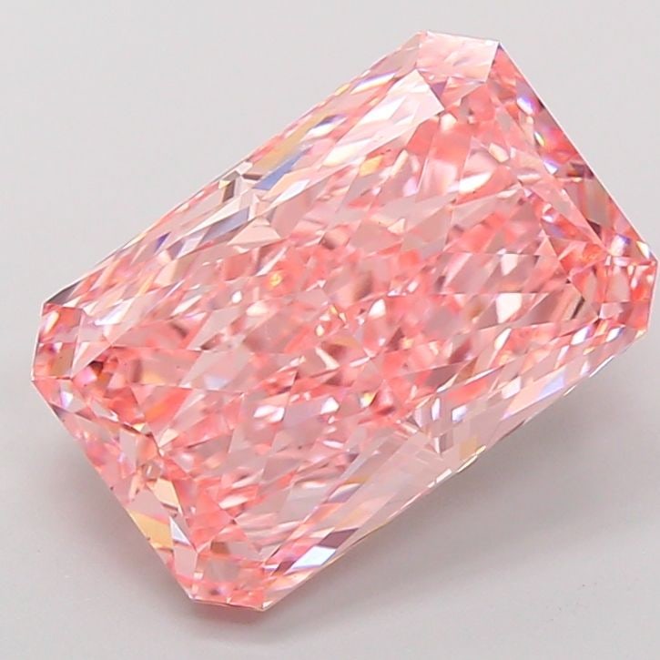 Loose Diamond - RADIANT 8.03ct Fancy Vivid Pink VS1: Loose Diamond - RADIANT 8.03ct Fancy Vivid Pink VS1 Source: This is a real non-mined Diamond that has been grown in a lab Shape: RADIANT Carats: 8.03 Color: Fancy Vivid Pink Certification: IGI Video: