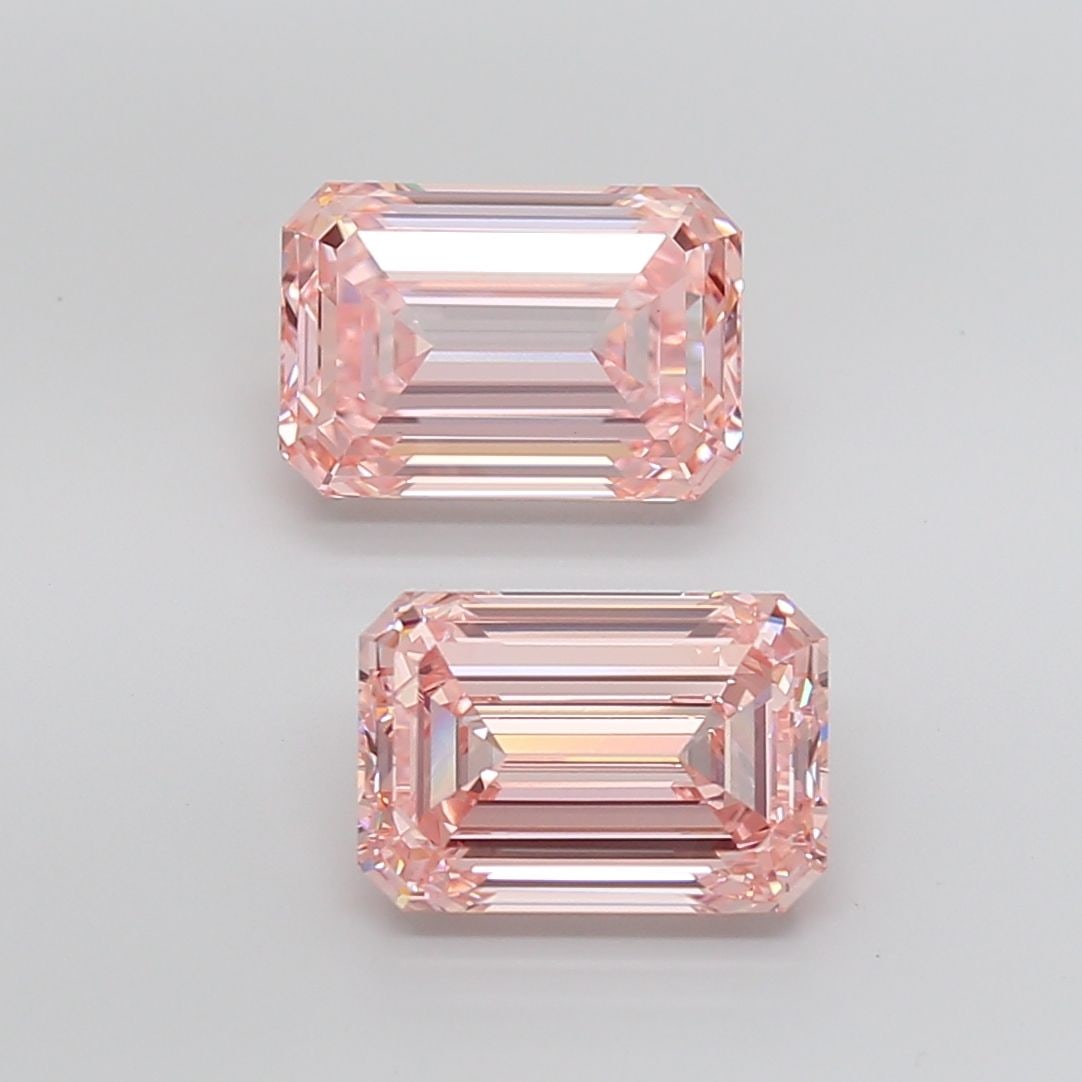 Loose Diamond - EMERALD 4.09ct Fancy Intense Pink VS1: Loose Diamond - EMERALD 4.09ct Fancy Intense Pink VS1 Source: This is a real non-mined Diamond that has been grown in a lab Shape: EMERALD Carats: 4.09 Color: Fancy Intense Pink Certification: IGI Vid