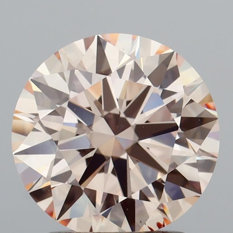 Ideal Loose Diamond - ROUND 1.81ct Fancy Light Pink VS2: Ideal Loose Diamond - ROUND 1.81ct Fancy Light Pink VS2 Source: This is a real non-mined Diamond that has been grown in a lab Shape: ROUND Carats: 1.81 Color: Fancy Light Pink Certification: IGI Video