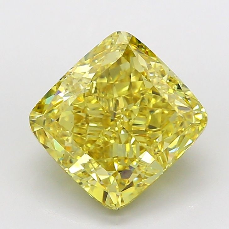 Loose Diamond - CUSHION MODIFIED 6.1ct Fancy Vivid Yellow VS1: Loose Diamond - CUSHION MODIFIED 6.1ct Fancy Vivid Yellow VS1 Source: This is a real non-mined Diamond that has been grown in a lab Shape: CUSHION MODIFIED Carats: 6.1 Color: Fancy Vivid Yellow Certif