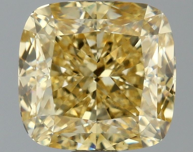 Loose Diamond - CUSHION MODIFIED 1.52ct Fancy Intense Yellow VS1: Loose Diamond - CUSHION MODIFIED 1.52ct Fancy Intense Yellow VS1 Source: This is a real non-mined Diamond that has been grown in a lab Shape: CUSHION MODIFIED Carats: 1.52 Color: Fancy Intense Yellow 