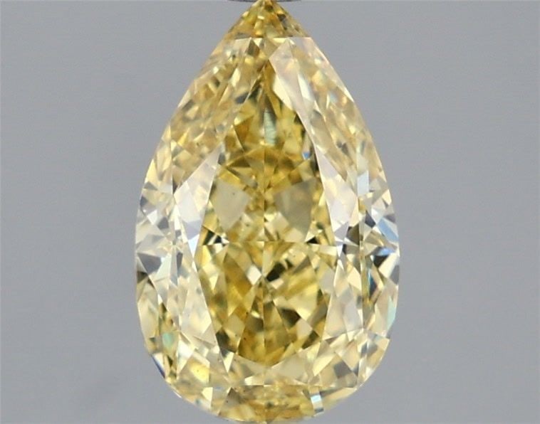 Loose Diamond - PEAR 2.02ct Fancy Intense Yellow VS2: Loose Diamond - PEAR 2.02ct Fancy Intense Yellow VS2 Source: This is a real non-mined Diamond that has been grown in a lab Shape: PEAR Carats: 2.02 Color: Fancy Intense Yellow Certification: IGI Video