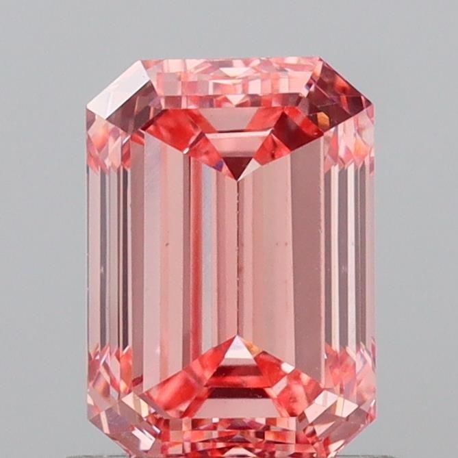 Loose Diamond - EMERALD 1.38ct Fancy Vivid Pink VS1: Loose Diamond - EMERALD 1.38ct Fancy Vivid Pink VS1 Source: This is a real non-mined Diamond that has been grown in a lab Shape: EMERALD Carats: 1.38 Color: Fancy Vivid Pink Certification: IGI Video:
