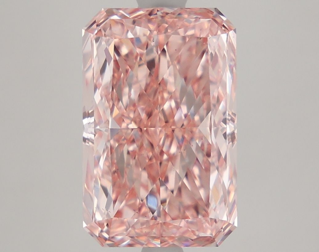 Loose Diamond - RADIANT 4.45ct Fancy Intense Pink VS1: Loose Diamond - RADIANT 4.45ct Fancy Intense Pink VS1 Source: This is a real non-mined Diamond that has been grown in a lab Shape: RADIANT Carats: 4.45 Color: Fancy Intense Pink Certification: IGI Vid
