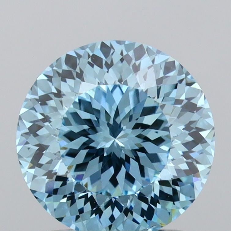 Loose Diamond - ROUND 1.52ct Fancy Intense Blue VS2: Loose Diamond - ROUND 1.52ct Fancy Intense Blue VS2 Source: This is a real non-mined Diamond that has been grown in a lab Shape: ROUND Carats: 1.52 Color: Fancy Intense Blue Certification: IGI Video: