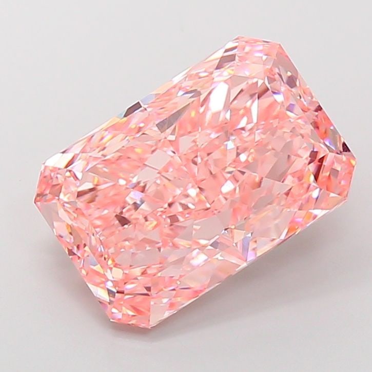 Loose Diamond - RADIANT 12.31ct Fancy Vivid Pink VVS2: Loose Diamond - RADIANT 12.31ct Fancy Vivid Pink VVS2 Source: This is a real non-mined Diamond that has been grown in a lab Shape: RADIANT Carats: 12.31 Color: Fancy Vivid Pink Certification: IGI Vide