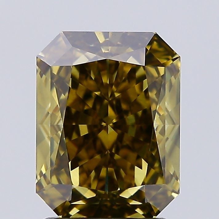 Loose Diamond - RADIANT 2.35ct Fancy Vivid Grayish Yellow VS1: Loose Diamond - RADIANT 2.35ct Fancy Vivid Grayish Yellow VS1 Source: This is a real non-mined Diamond that has been grown in a lab Shape: RADIANT Carats: 2.35 Color: Fancy Vivid Grayish Yellow Certif