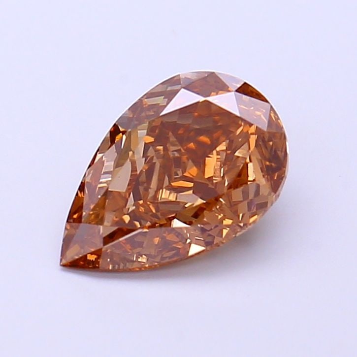 Loose Diamond - PEAR 1.64ct Fancy Light Brown VVS2: Loose Diamond - PEAR 1.64ct Fancy Light Brown VVS2 Source: This is a real non-mined Diamond that has been grown in a lab Shape: PEAR Carats: 1.64 Color: Fancy Light Brown Certification: IGI Video: