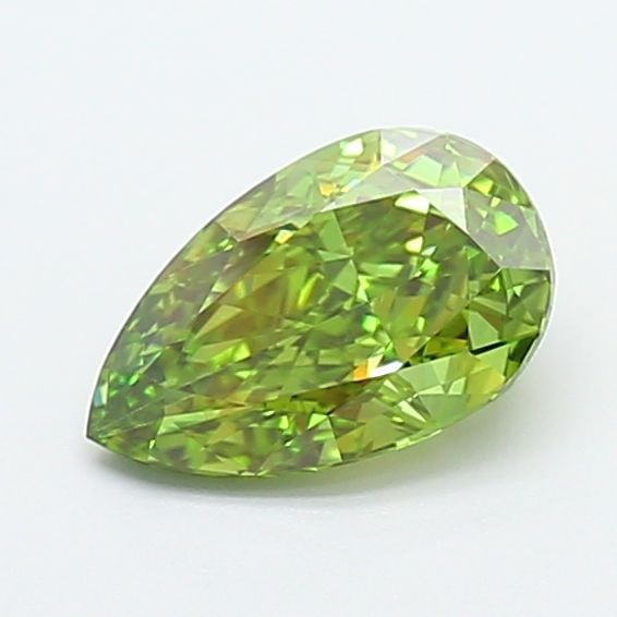 Loose Diamond - PEAR 1.06ct Fancy Vivid Green VVS1: Loose Diamond - PEAR 1.06ct Fancy Vivid Green VVS1 Source: This is a real non-mined Diamond that has been grown in a lab Shape: PEAR Carats: 1.06 Color: Fancy Vivid Green Certification: IGI The Diamon