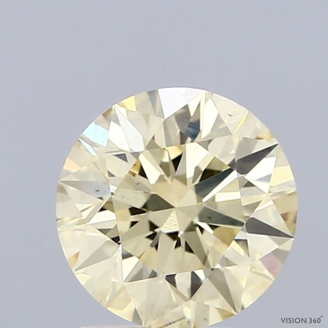 Ideal Loose Diamond - ROUND 1.73ct Fancy Light Yellow VS2: Ideal Loose Diamond - ROUND 1.73ct Fancy Light Yellow VS2 Source: This is a real non-mined Diamond that has been grown in a lab Shape: ROUND Carats: 1.73 Color: Fancy Light Yellow Certification: IGI V
