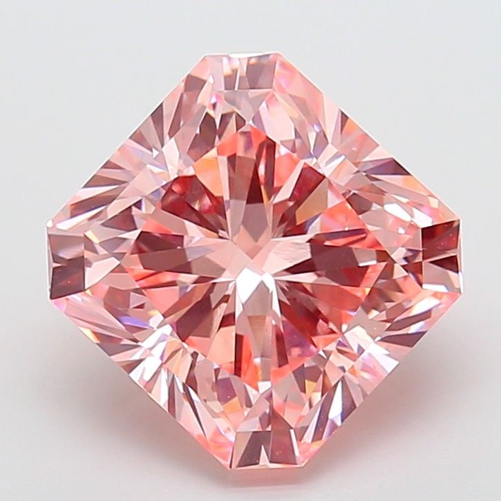 Loose Diamond - SQUARE RADIANT 7.08ct Fancy Intense Pink VS1: Loose Diamond - SQUARE RADIANT 7.08ct Fancy Intense Pink VS1 Source: This is a real non-mined Diamond that has been grown in a lab Shape: SQUARE RADIANT Carats: 7.08 Color: Fancy Intense Pink Certific