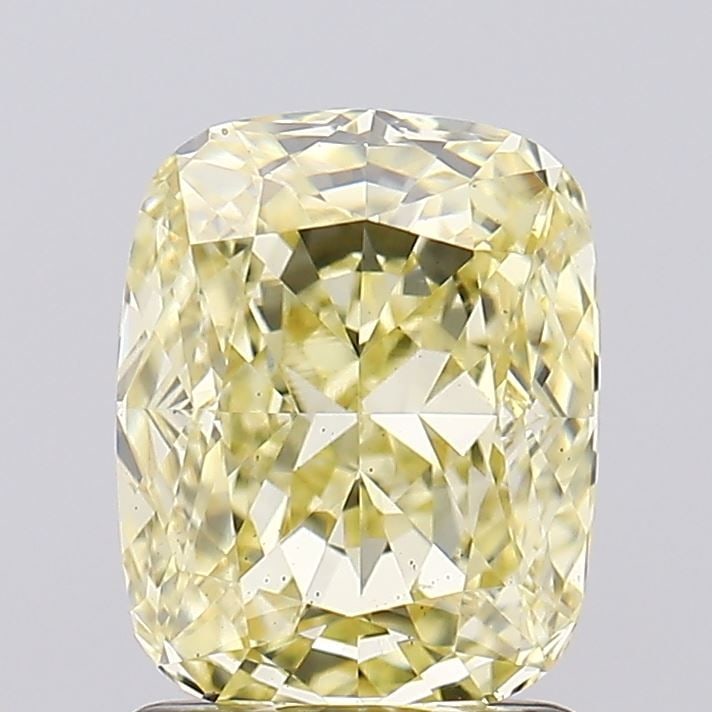 Loose Diamond - CUSHION MODIFIED 1.54ct Fancy Yellow VS2: Loose Diamond - CUSHION MODIFIED 1.54ct Fancy Yellow VS2 Source: This is a real non-mined Diamond that has been grown in a lab Shape: CUSHION MODIFIED Carats: 1.54 Color: Fancy Yellow Certification: I