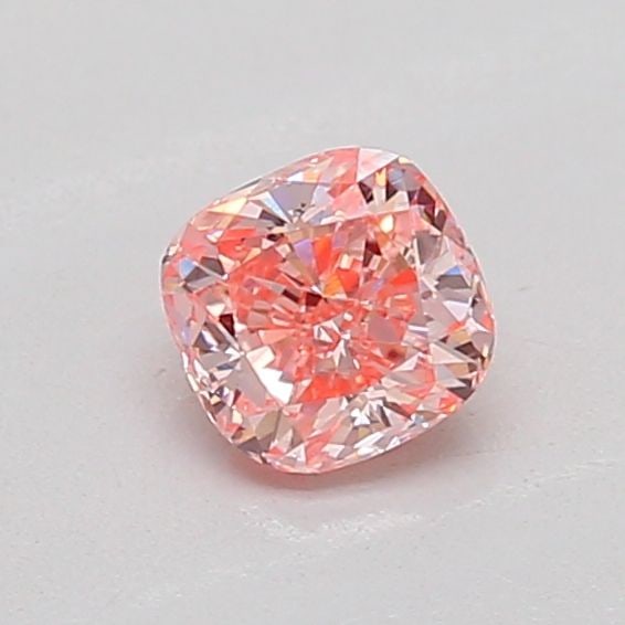 Loose Diamond - CUSHION MODIFIED 0.28ct Fancy Intense Pink VS2: Loose Diamond - CUSHION MODIFIED 0.28ct Fancy Intense Pink VS2 Source: This is a real non-mined Diamond that has been grown in a lab Shape: CUSHION MODIFIED Carats: 0.28 Color: Fancy Intense Pink Cert