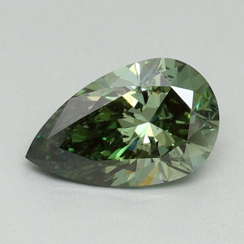 Loose Diamond - PEAR 0.9ct Fancy Vivid Green SI1: Loose Diamond - PEAR 0.9ct Fancy Vivid Green SI1 Source: This is a real non-mined Diamond that has been grown in a lab Shape: PEAR Carats: 0.9 Color: Fancy Vivid Green Certification: IGI Video: