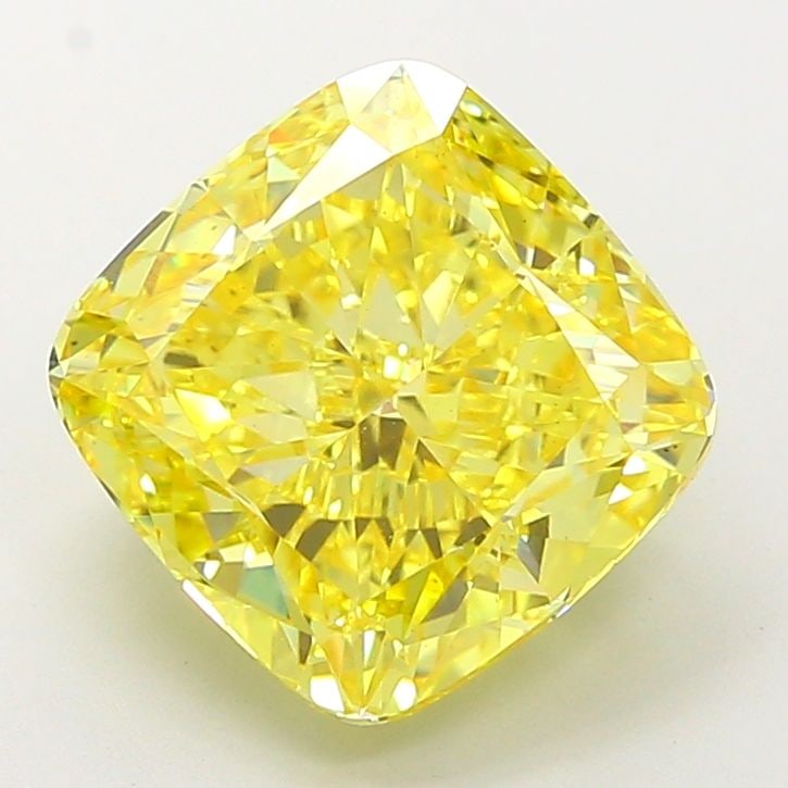 Loose Diamond - CUSHION MODIFIED 7.06ct Fancy Vivid Yellow VS1: Loose Diamond - CUSHION MODIFIED 7.06ct Fancy Vivid Yellow VS1 Source: This is a real non-mined Diamond that has been grown in a lab Shape: CUSHION MODIFIED Carats: 7.06 Color: Fancy Vivid Yellow Cert
