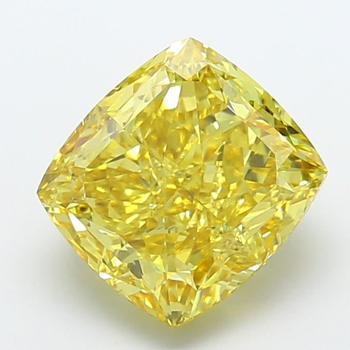 Loose Diamond - CUSHION MODIFIED 8.85ct Fancy Vivid Yellow VS1: Loose Diamond - CUSHION MODIFIED 8.85ct Fancy Vivid Yellow VS1 Source: This is a real non-mined Diamond that has been grown in a lab Shape: CUSHION MODIFIED Carats: 8.85 Color: Fancy Vivid Yellow Cert