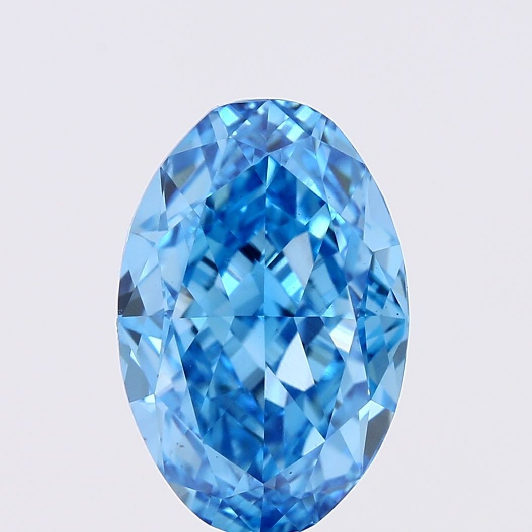 Loose Diamond - OVAL 3.05ct Fancy Vivid Blue VS1: Loose Diamond - OVAL 3.05ct Fancy Vivid Blue VS1 Source: This is a real non-mined Diamond that has been grown in a lab Shape: OVAL Carats: 3.05 Color: Fancy Vivid Blue Certification: IGI Video: