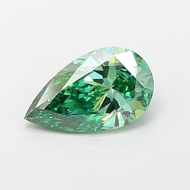 Loose Diamond - PEAR 1.01ct Fancy Vivid Green VS2: Loose Diamond - PEAR 1.01ct Fancy Vivid Green VS2 Source: This is a real non-mined Diamond that has been grown in a lab Shape: PEAR Carats: 1.01 Color: Fancy Vivid Green Certification: IGI Video: