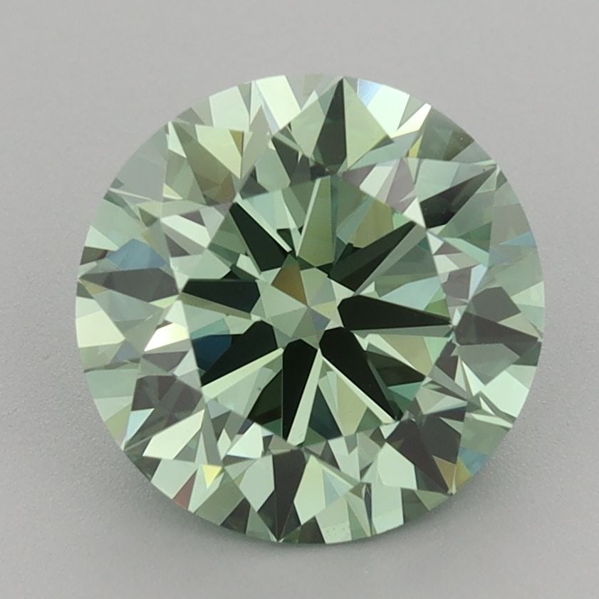 Ideal Loose Diamond - ROUND 2.98ct Fancy Vivid Green VS1: Ideal Loose Diamond - ROUND 2.98ct Fancy Vivid Green VS1 Source: This is a real non-mined Diamond that has been grown in a lab Shape: ROUND Carats: 2.98 Color: Fancy Vivid Green Certification: IGI Vid