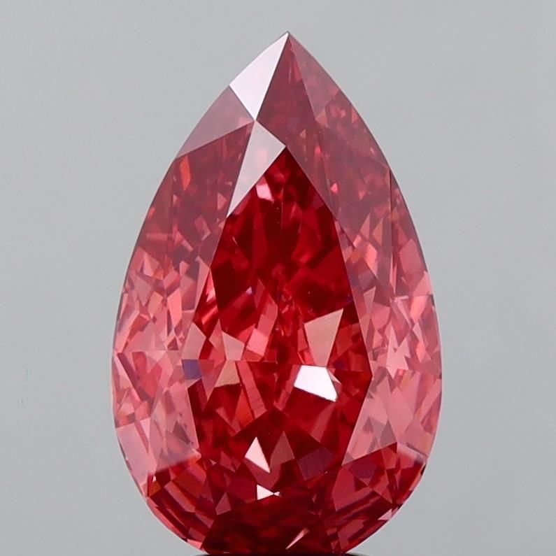 Loose Diamond - PEAR 5.22ct Fancy Vivid Pink VS1: Loose Diamond - PEAR 5.22ct Fancy Vivid Pink VS1 Source: This is a real non-mined Diamond that has been grown in a lab Shape: PEAR Carats: 5.22 Color: Fancy Vivid Pink Certification: IGI Video: