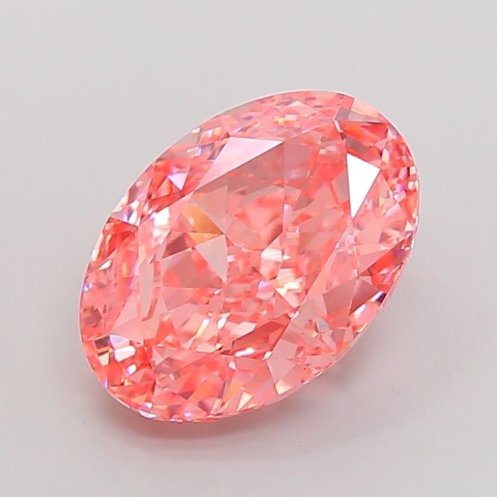 Loose Diamond - OVAL 7.63ct Fancy Vivid Pink VS1: Loose Diamond - OVAL 7.63ct Fancy Vivid Pink VS1 Source: This is a real non-mined Diamond that has been grown in a lab Shape: OVAL Carats: 7.63 Color: Fancy Vivid Pink Certification: IGI Video: