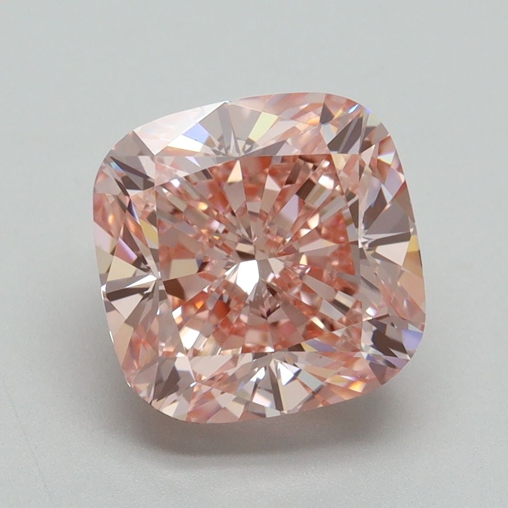 Loose Diamond - CUSHION BRILLIANT 4.0ct Fancy Vivid Pink VS1: Loose Diamond - CUSHION BRILLIANT 4.0ct Fancy Vivid Pink VS1 Source: This is a real non-mined Diamond that has been grown in a lab Shape: CUSHION BRILLIANT Carats: 4.0 Color: Fancy Vivid Pink Certific