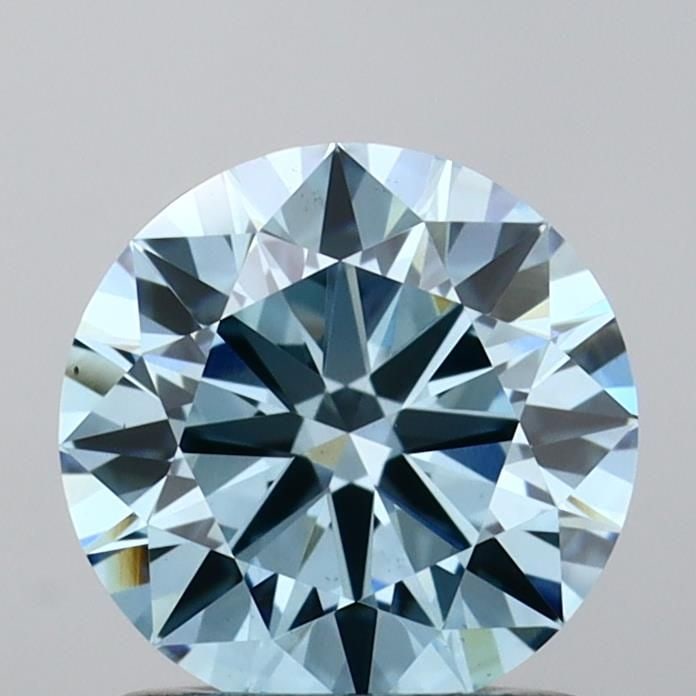 Ideal Loose Diamond - ROUND 1.04ct Fancy Vivid Blue VS1: Ideal Loose Diamond - ROUND 1.04ct Fancy Vivid Blue VS1 Source: This is a real non-mined Diamond that has been grown in a lab Shape: ROUND Carats: 1.04 Color: Fancy Vivid Blue Certification: IGI Video