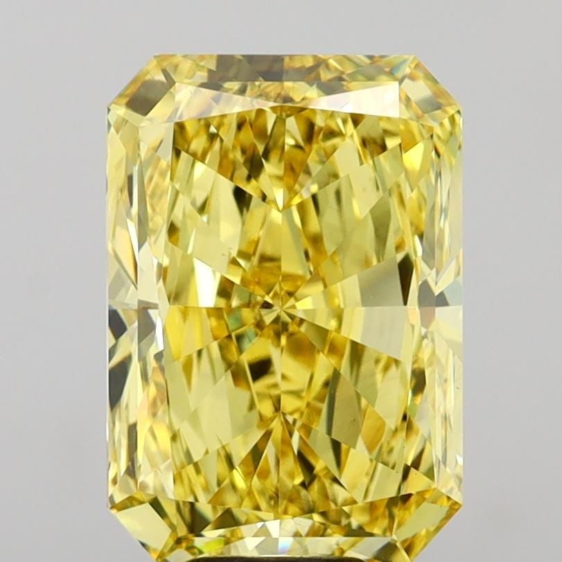 Loose Diamond - RADIANT 10.01ct Fancy Vivid Yellow VS2: Loose Diamond - RADIANT 10.01ct Fancy Vivid Yellow VS2 Source: This is a real non-mined Diamond that has been grown in a lab Shape: RADIANT Carats: 10.01 Color: Fancy Vivid Yellow Certification: IGI V
