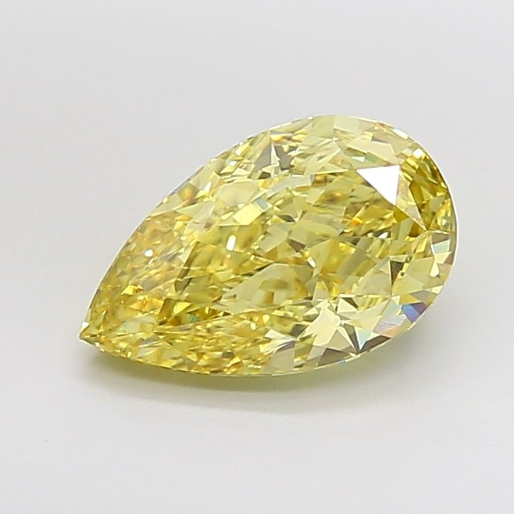 Loose Diamond - PEAR 5.09ct Fancy Intense Yellow VS1: Loose Diamond - PEAR 5.09ct Fancy Intense Yellow VS1 Source: This is a real non-mined Diamond that has been grown in a lab Shape: PEAR Carats: 5.09 Color: Fancy Intense Yellow Certification: IGI The D