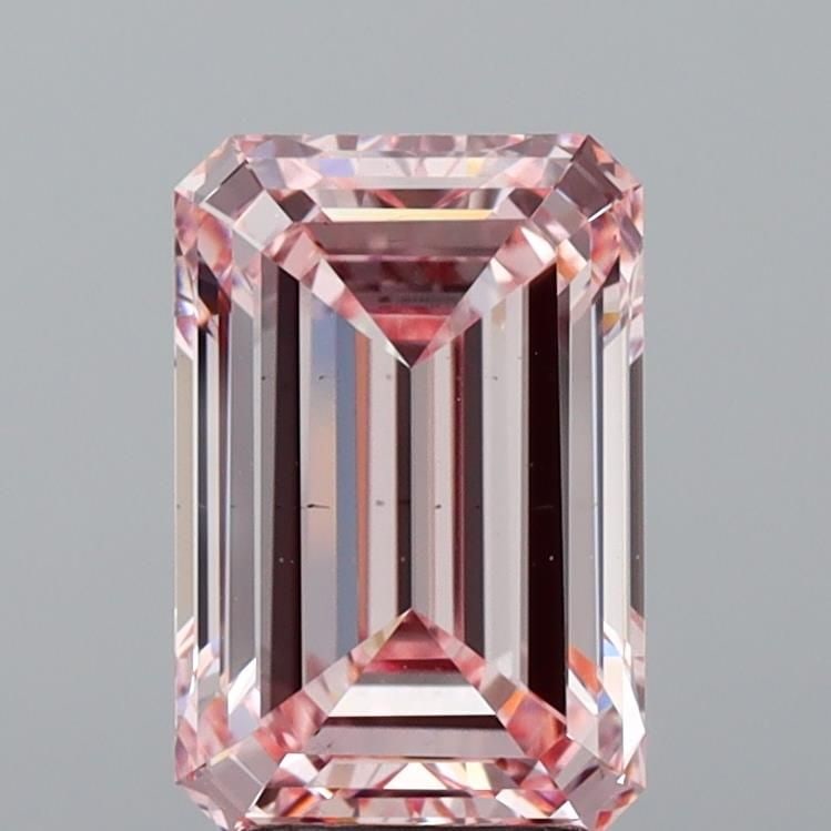 Loose Diamond - EMERALD 5.0ct Fancy Intense Pink VS2: Loose Diamond - EMERALD 5.0ct Fancy Intense Pink VS2 Source: This is a real non-mined Diamond that has been grown in a lab Shape: EMERALD Carats: 5.0 Color: Fancy Intense Pink Certification: IGI Video