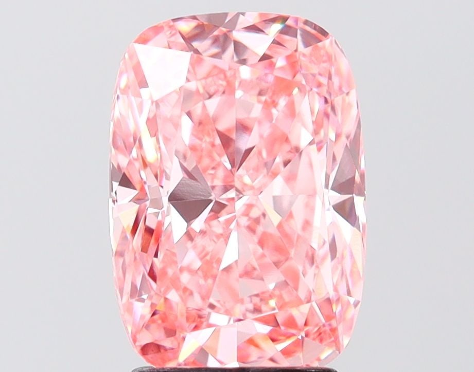 Loose Diamond - CUSHION MODIFIED 3.03ct Fancy Vivid Pink VVS2: Loose Diamond - CUSHION MODIFIED 3.03ct Fancy Vivid Pink VVS2 Source: This is a real non-mined Diamond that has been grown in a lab Shape: CUSHION MODIFIED Carats: 3.03 Color: Fancy Vivid Pink Certifi