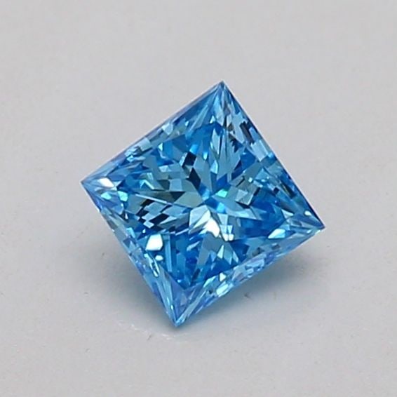 Loose Diamond - PRINCESS 0.22ct Fancy Vivid Blue VVS2: Loose Diamond - PRINCESS 0.22ct Fancy Vivid Blue VVS2 Source: This is a real non-mined Diamond that has been grown in a lab Shape: PRINCESS Carats: 0.22 Color: Fancy Vivid Blue Certification: IGI Vide