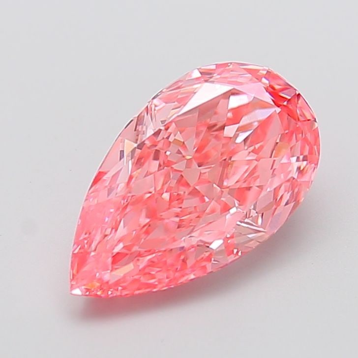 Loose Diamond - PEAR 3.51ct Fancy Vivid Pink VVS2: Loose Diamond - PEAR 3.51ct Fancy Vivid Pink VVS2 Source: This is a real non-mined Diamond that has been grown in a lab Shape: PEAR Carats: 3.51 Color: Fancy Vivid Pink Certification: IGI Video: