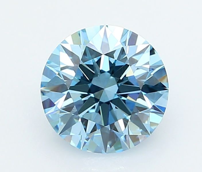 Ideal Loose Diamond - ROUND 2.04ct Fancy Vivid Blue VS1: Ideal Loose Diamond - ROUND 2.04ct Fancy Vivid Blue VS1 Source: This is a real non-mined Diamond that has been grown in a lab Shape: ROUND Carats: 2.04 Color: Fancy Vivid Blue Certification: IGI Video
