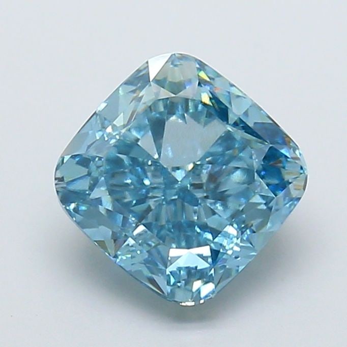 Loose Diamond - CUSHION MODIFIED 2.83ct Fancy Vivid Blue VS1: Loose Diamond - CUSHION MODIFIED 2.83ct Fancy Vivid Blue VS1 Source: This is a real non-mined Diamond that has been grown in a lab Shape: CUSHION MODIFIED Carats: 2.83 Color: Fancy Vivid Blue Certific