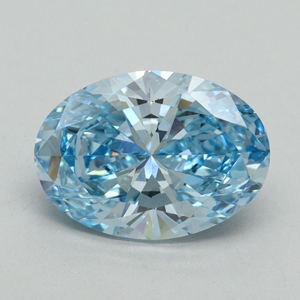 Loose Diamond - OVAL 2.05ct Fancy Vivid Blue VS1: Loose Diamond - OVAL 2.05ct Fancy Vivid Blue VS1 Source: This is a real non-mined Diamond that has been grown in a lab Shape: OVAL Carats: 2.05 Color: Fancy Vivid Blue Certification: IGI Video: