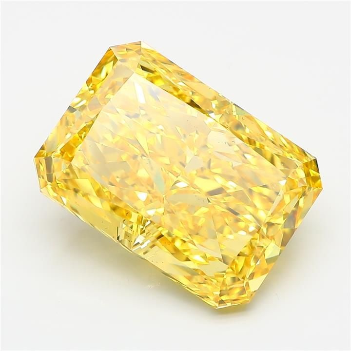 Loose Diamond - RADIANT 12.36ct Fancy Vivid Yellow VS1: Loose Diamond - RADIANT 12.36ct Fancy Vivid Yellow VS1 Source: This is a real non-mined Diamond that has been grown in a lab Shape: RADIANT Carats: 12.36 Color: Fancy Vivid Yellow Certification: IGI V