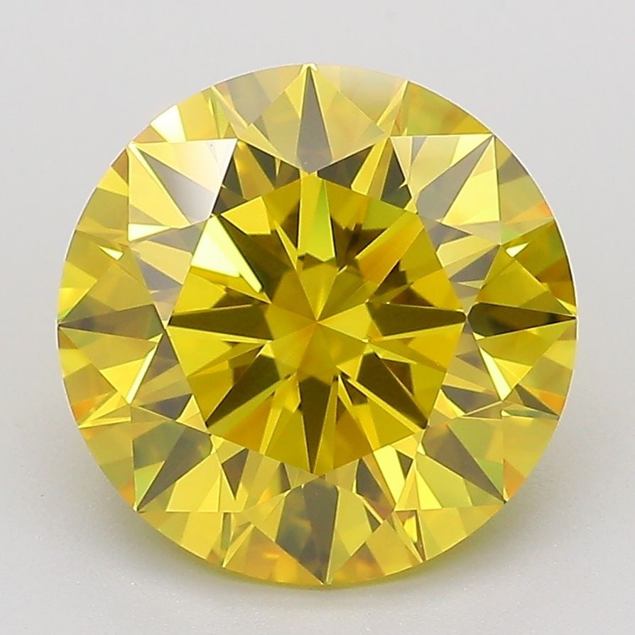 Ideal Loose Diamond - ROUND 4.03ct Fancy Vivid Yellow VVS2: Ideal Loose Diamond - ROUND 4.03ct Fancy Vivid Yellow VVS2 Source: This is a real non-mined Diamond that has been grown in a lab Shape: ROUND Carats: 4.03 Color: Fancy Vivid Yellow Certification: IGI 