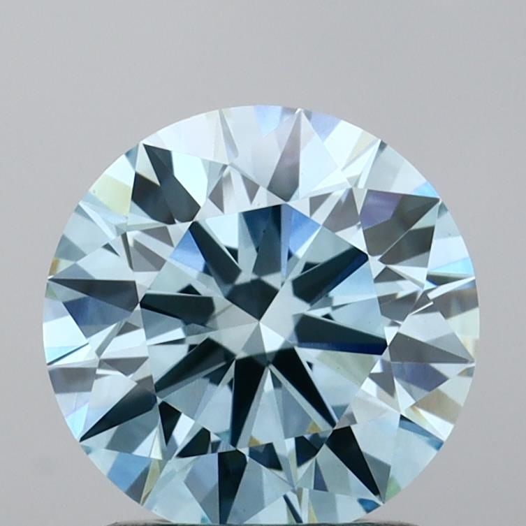 Ideal Loose Diamond - ROUND 1.42ct Fancy Vivid Blue VS1: Ideal Loose Diamond - ROUND 1.42ct Fancy Vivid Blue VS1 Source: This is a real non-mined Diamond that has been grown in a lab Shape: ROUND Carats: 1.42 Color: Fancy Vivid Blue Certification: IGI Video
