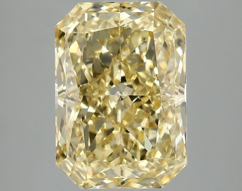 Loose Diamond - RADIANT 4.02ct Fancy Vivid Yellow VS1: Loose Diamond - RADIANT 4.02ct Fancy Vivid Yellow VS1 Source: This is a real non-mined Diamond that has been grown in a lab Shape: RADIANT Carats: 4.02 Color: Fancy Vivid Yellow Certification: IGI Vid