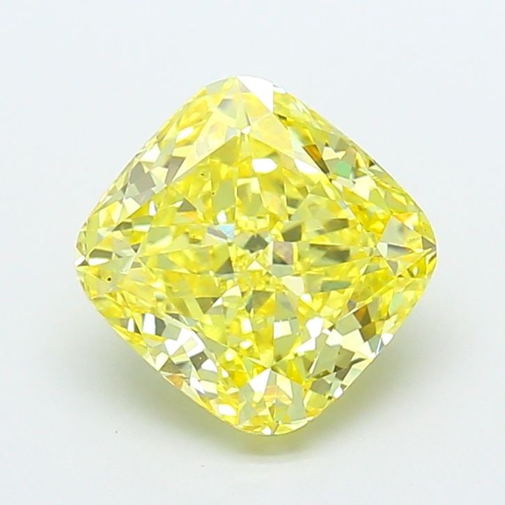 Loose Diamond - CUSHION MODIFIED 4.01ct Fancy Intense Yellow VS1: Loose Diamond - CUSHION MODIFIED 4.01ct Fancy Intense Yellow VS1 Source: This is a real non-mined Diamond that has been grown in a lab Shape: CUSHION MODIFIED Carats: 4.01 Color: Fancy Intense Yellow 
