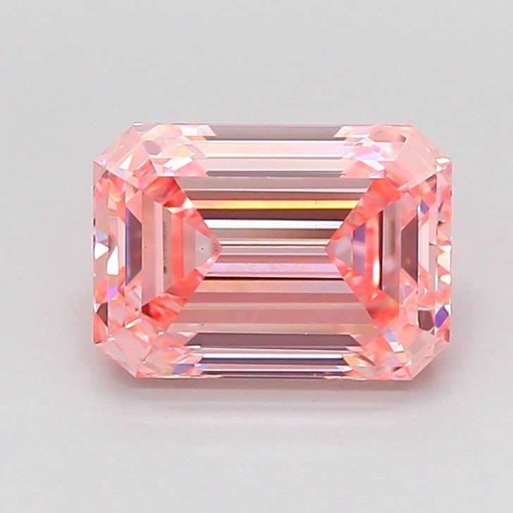 Loose Diamond - EMERALD 2.01ct Fancy Intense Pink VS1: Loose Diamond - EMERALD 2.01ct Fancy Intense Pink VS1 Source: This is a real non-mined Diamond that has been grown in a lab Shape: EMERALD Carats: 2.01 Color: Fancy Intense Pink Certification: IGI Vid