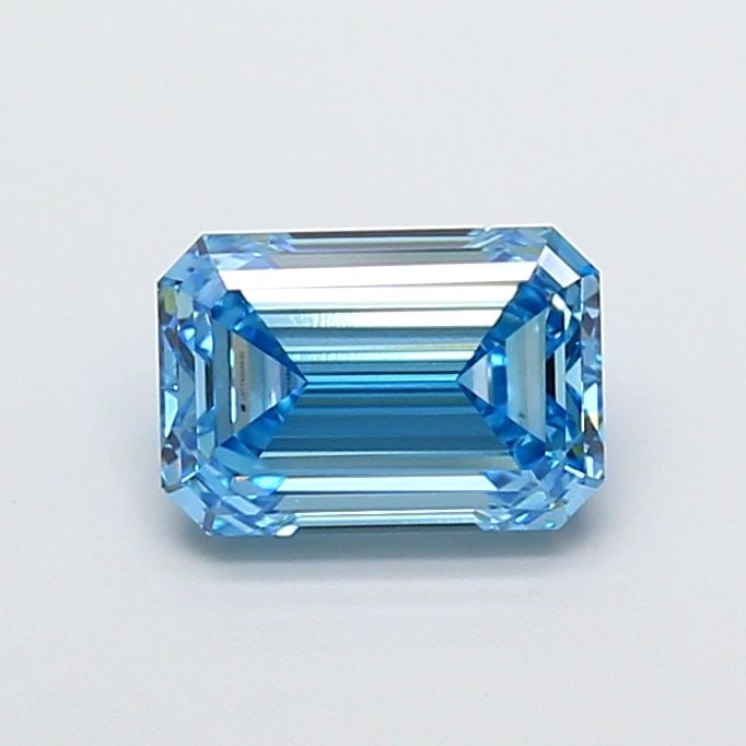 Loose Diamond - EMERALD 1.91ct Fancy Vivid Blue VS1: Loose Diamond - EMERALD 1.91ct Fancy Vivid Blue VS1 Source: This is a real non-mined Diamond that has been grown in a lab Shape: EMERALD Carats: 1.91 Color: Fancy Vivid Blue Certification: IGI Video: