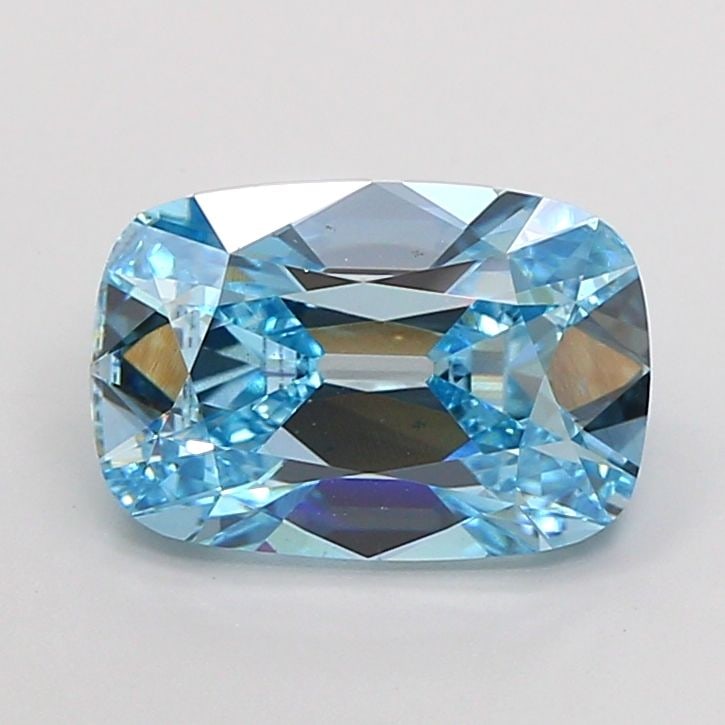 Loose Diamond - CUSHION BRILLIANT 3.51ct Fancy Vivid Blue VS1: Loose Diamond - CUSHION BRILLIANT 3.51ct Fancy Vivid Blue VS1 Source: This is a real non-mined Diamond that has been grown in a lab Shape: CUSHION BRILLIANT Carats: 3.51 Color: Fancy Vivid Blue Certif