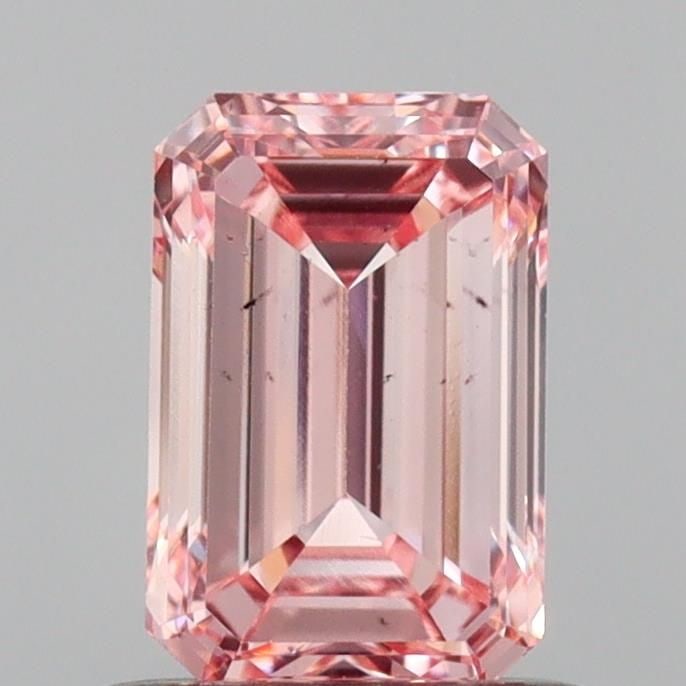 Loose Diamond - EMERALD 0.84ct Fancy Intense Pink VS2: Loose Diamond - EMERALD 0.84ct Fancy Intense Pink VS2 Source: This is a real non-mined Diamond that has been grown in a lab Shape: EMERALD Carats: 0.84 Color: Fancy Intense Pink Certification: IGI Vid