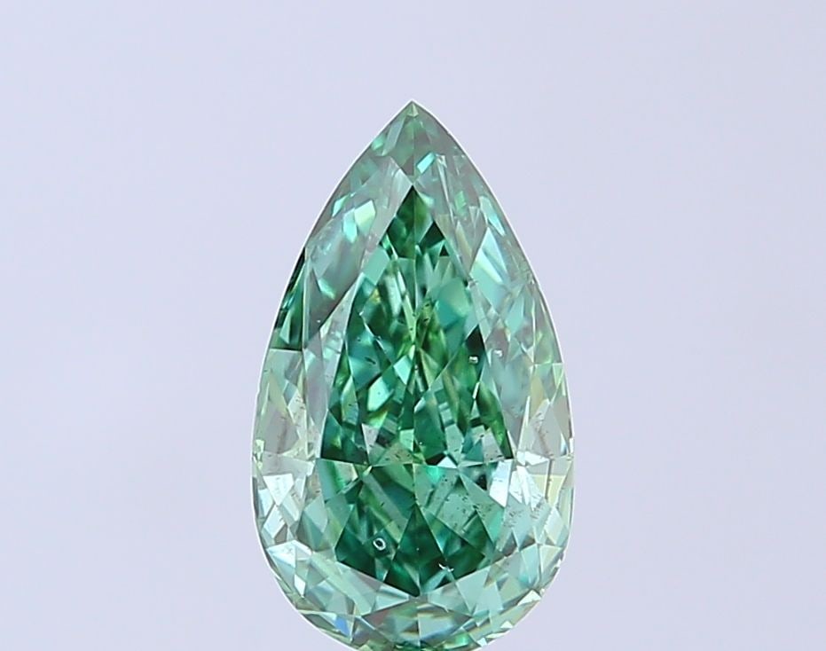 Loose Diamond - PEAR 2.01ct Fancy Vivid Green SI2: Loose Diamond - PEAR 2.01ct Fancy Vivid Green SI2 Source: This is a real non-mined Diamond that has been grown in a lab Shape: PEAR Carats: 2.01 Color: Fancy Vivid Green Certification: IGI Video: