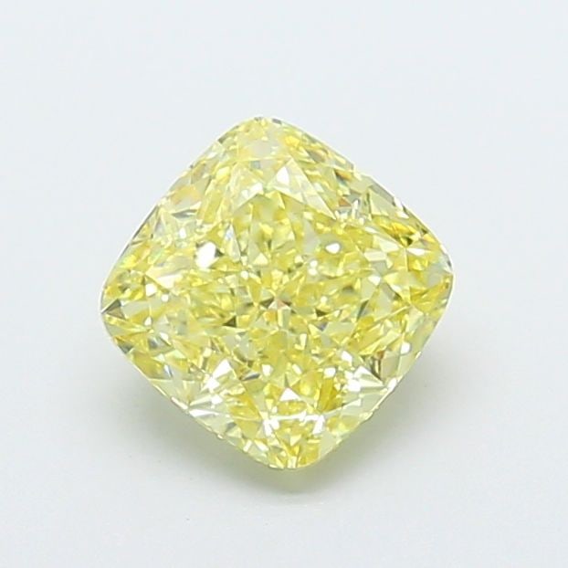 Loose Diamond - CUSHION MODIFIED 2.07ct Fancy Yellow VS1: Loose Diamond - CUSHION MODIFIED 2.07ct Fancy Yellow VS1 Source: This is a real non-mined Diamond that has been grown in a lab Shape: CUSHION MODIFIED Carats: 2.07 Color: Fancy Yellow Certification: I